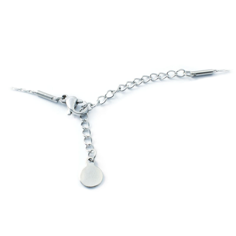 Dámský náhrdelník nekonečno se srdcem a zirkony Valentýn z chirurgické oceli S537060