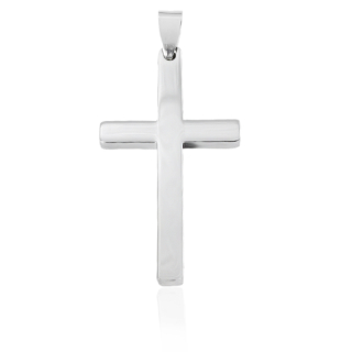 Přívěsek křížek 4,7 cm z chirurgické oceli S11104030