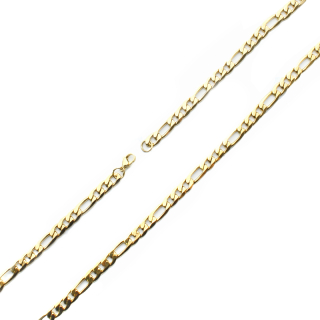 Pánský zlatý řetěz Figaro 0,56 cm z chirurgické oceli S762050