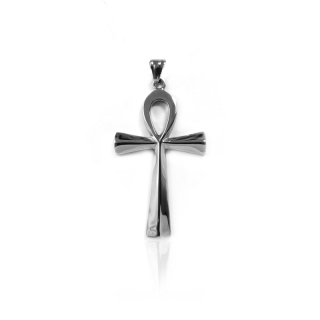 Přívěsek z chirurgické oceli 4,5 cm - Nilský kříž S852090
