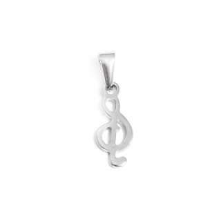 Přívěsek houslový klíč 2 cm z chirurgické oceli S10987015