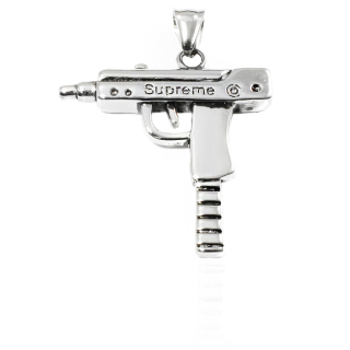 Přívěsek Samopal Uzi 4,3 cm z chirurgické oceli S11010080