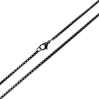 Řetízek VARIANT 60 x 0,25 cm - black z chirurgické oceli S11090040