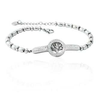 Dámský náramek strom života z chirurgické oceli S11204090