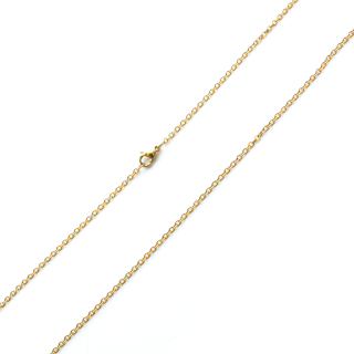 Řetízek CLASSIC gold 0,19 x 45 cm z chirurgické oceli S718040