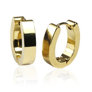 Náušnice gold z chirurgické oceli S276045