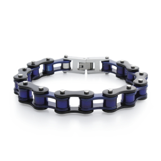 Dámský náramek motocyklový řetěz purple/black S618210