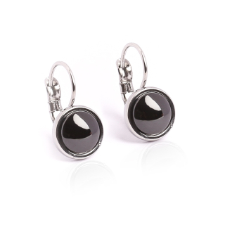 Náušnice keramické kruhy 1,4 cm BLACK&WHITE S701120