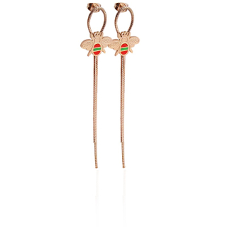Náušnice včelka rose gold S941080