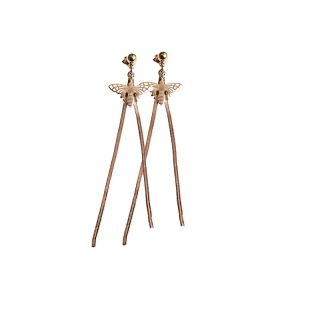 Náušnice včelka rose gold S942080